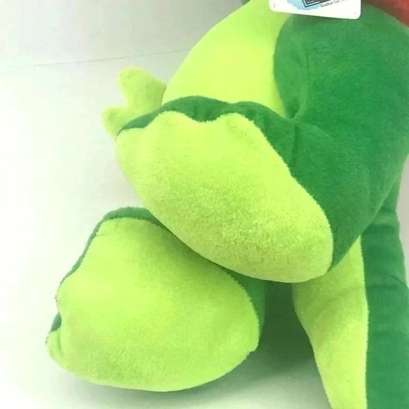 CLASSIC TOY PLUSH GREEN DINOSAUR SUNGLASSES AND HEADPHONES STUFFED ANIMAL - Picture 8 of 14